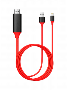 Орбита OT-AVW49 кабель (штекер HDMI - штекер LIGHTNING) 2м